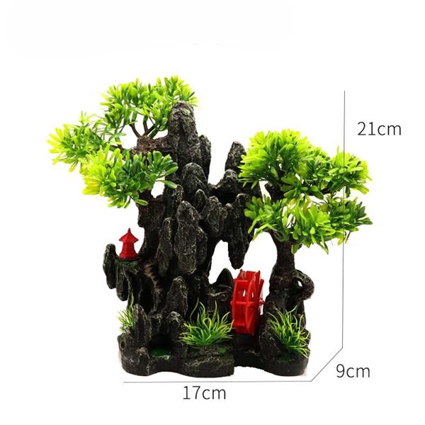 Grote foto bonsai met watermolen luchtaansluiting as 289 dieren en toebehoren vissenkommen