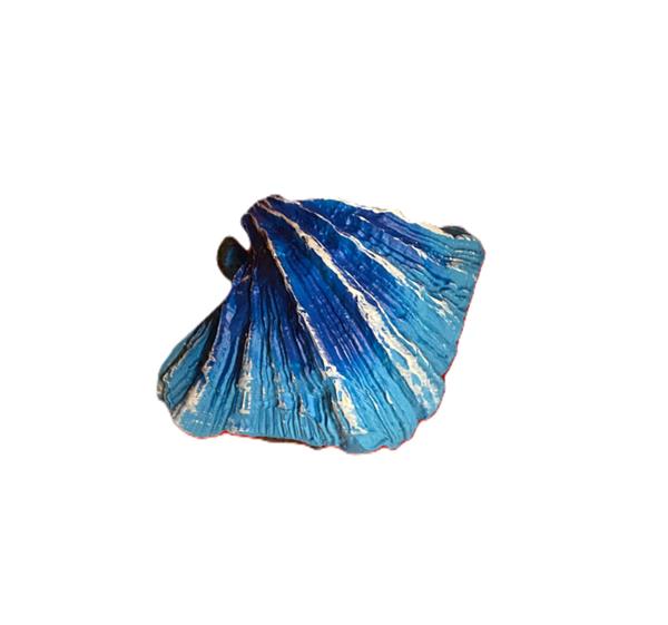 Grote foto schelp met luchtaansluiting blauw as 151 dieren en toebehoren vissenkommen