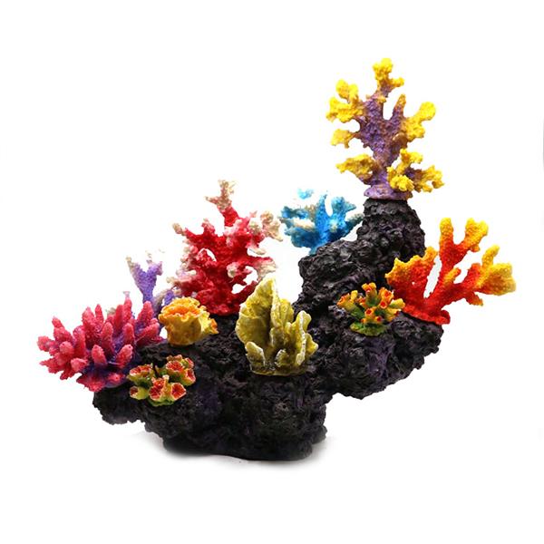 Grote foto kunstkoraal 38 cm aquariumdecoratie as 295 dieren en toebehoren vissenkommen