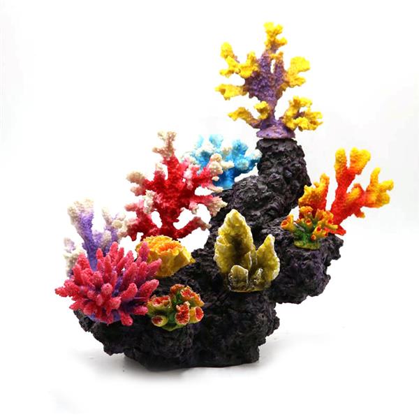Grote foto kunstkoraal 38 cm aquariumdecoratie as 295 dieren en toebehoren vissenkommen