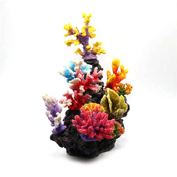 Grote foto kunstkoraal 38 cm aquariumdecoratie as 295 dieren en toebehoren vissenkommen