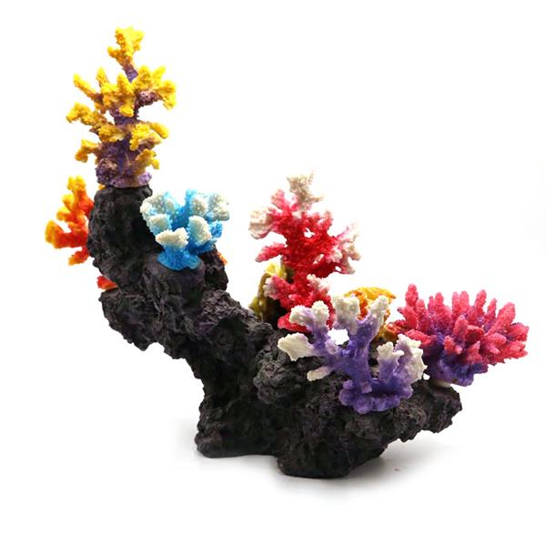 Grote foto kunstkoraal 38 cm aquariumdecoratie as 295 dieren en toebehoren vissenkommen