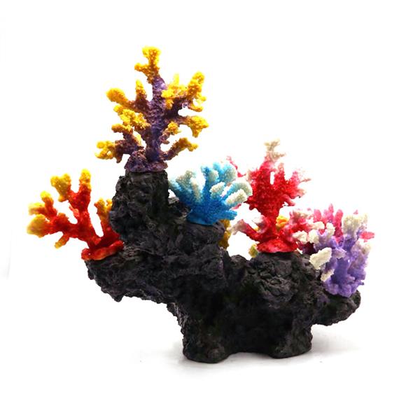Grote foto kunstkoraal 38 cm aquariumdecoratie as 295 dieren en toebehoren vissenkommen