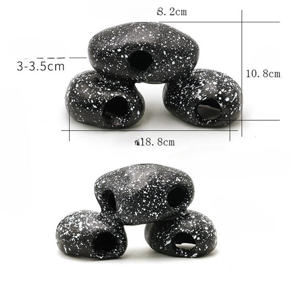 Grote foto cave stone 10 5 cm stenen met holle ruimten as 168 dieren en toebehoren vissenkommen