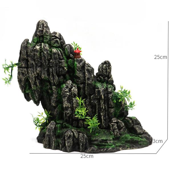 Grote foto rotsformatie 25cm aquariumdecoratie as 301 dieren en toebehoren vissenkommen