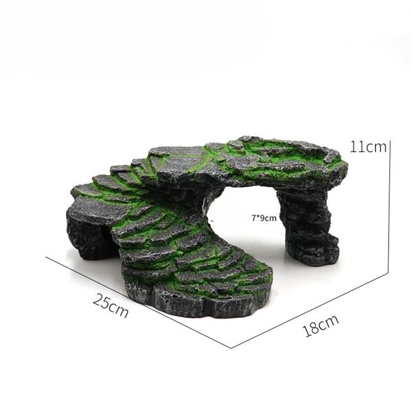 Grote foto bergplateau 11cm aquariumdecoratie as 302 dieren en toebehoren vissenkommen