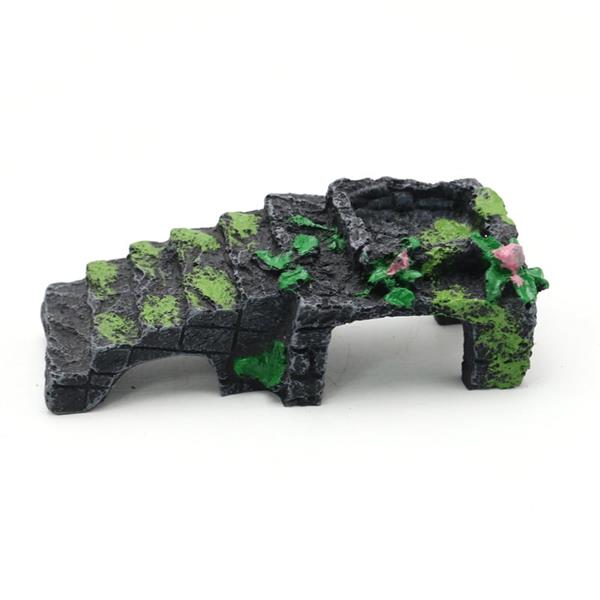Grote foto aquariumdecoratie brug trap 18cm as 179 dieren en toebehoren vissenkommen