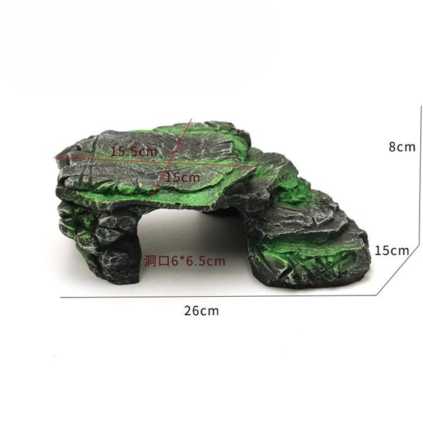 Grote foto platau met leghol grot 8cm aquariumdecoratie as 183 dieren en toebehoren vissenkommen