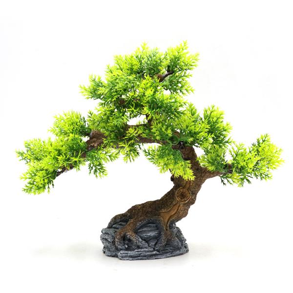 Grote foto bonsaiboom 24cm aquariumdecoratie as 305 dieren en toebehoren vissenkommen