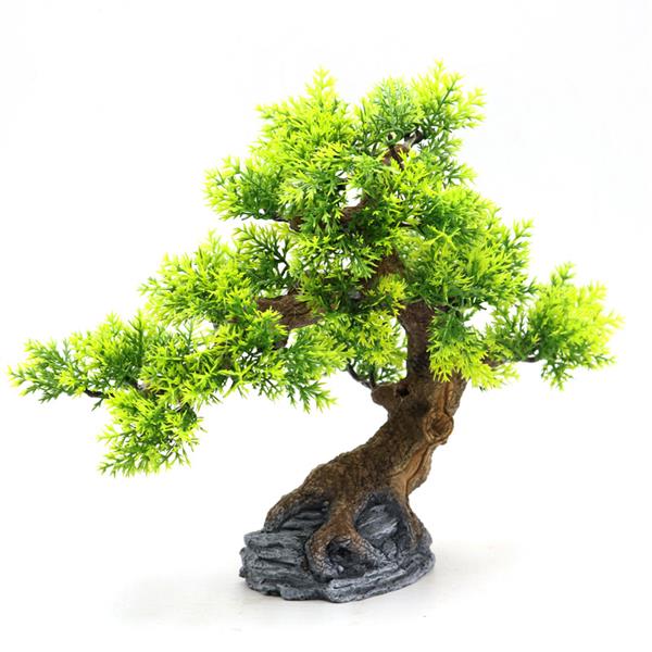 Grote foto bonsaiboom 24cm aquariumdecoratie as 305 dieren en toebehoren vissenkommen