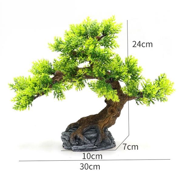 Grote foto bonsaiboom 24cm aquariumdecoratie as 305 dieren en toebehoren vissenkommen