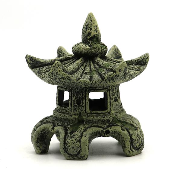 Grote foto japanse tempel 10 cm aquariumdecoratie as 186 dieren en toebehoren vissenkommen