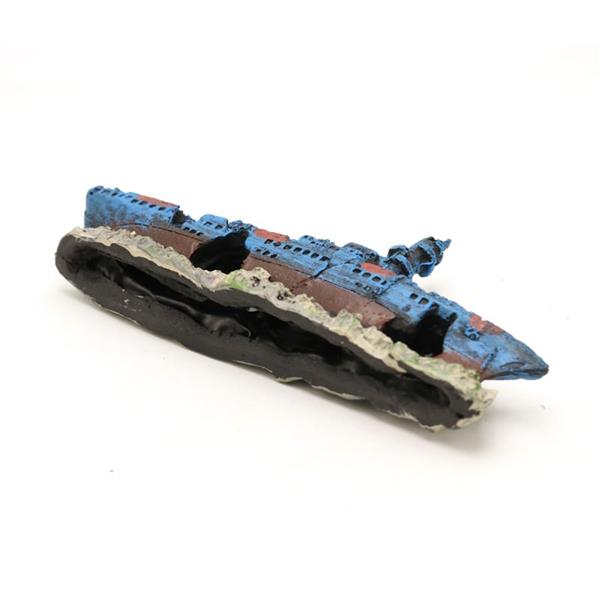 Grote foto wrak van oorlogschip 11cm aquariumdecoratie as 192 dieren en toebehoren vissenkommen