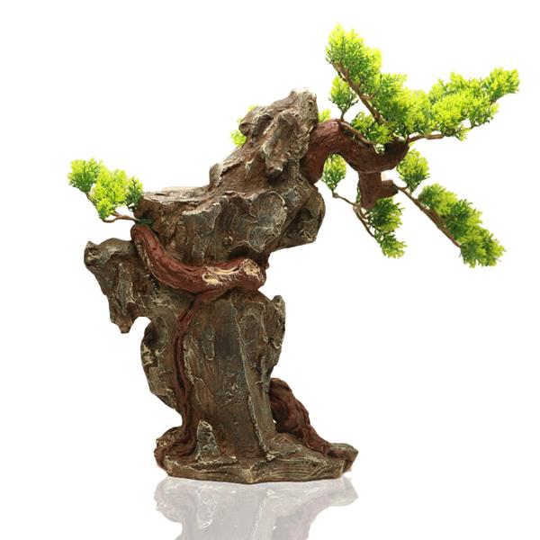 Grote foto bonsaiboom 42cm aquariumdecoratie as 307 dieren en toebehoren vissenkommen