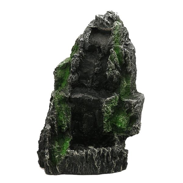 Grote foto rots met waterval 37cm aquariumdecoratie as 310 dieren en toebehoren vissenkommen