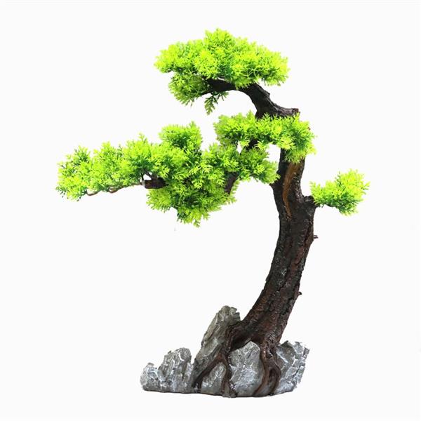 Grote foto bonsaiboom 50cm aquariumdecoratie as 207 dieren en toebehoren vissenkommen
