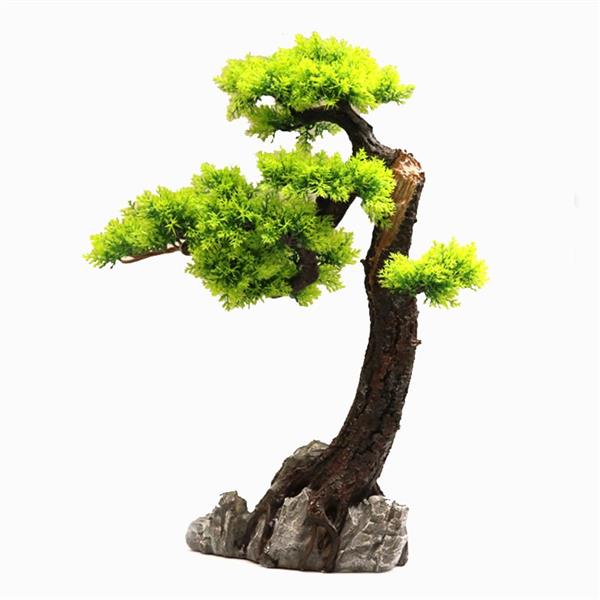 Grote foto bonsaiboom 50cm aquariumdecoratie as 207 dieren en toebehoren vissenkommen