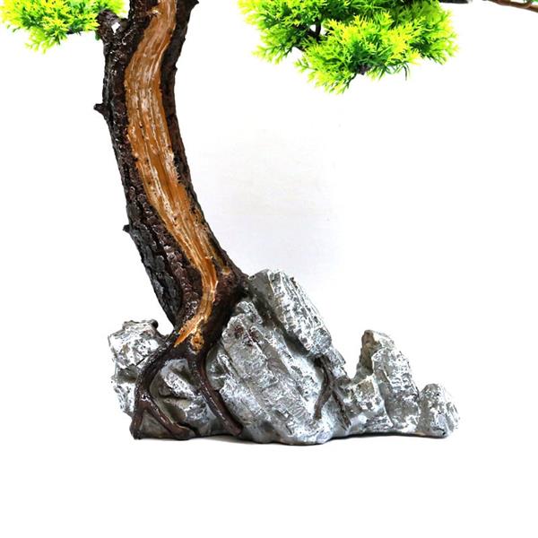 Grote foto bonsaiboom 50cm aquariumdecoratie as 207 dieren en toebehoren vissenkommen