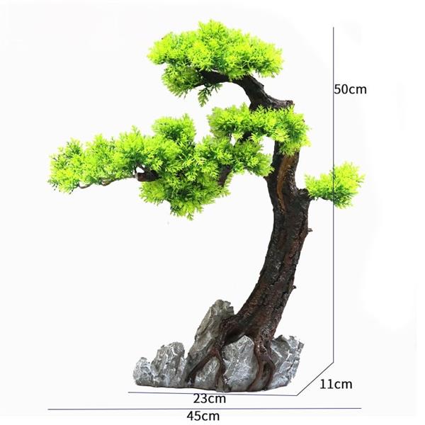 Grote foto bonsaiboom 50cm aquariumdecoratie as 207 dieren en toebehoren vissenkommen