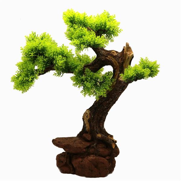 Grote foto bonsaiboom 40 cm aquariumdecoratie as 208 dieren en toebehoren vissenkommen