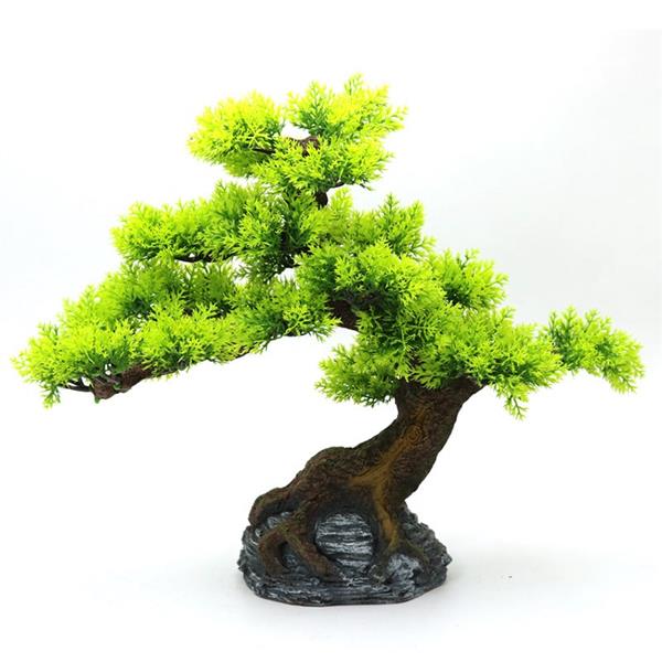 Grote foto bonsaiboom 34cm aquariumdecoratie as 210 dieren en toebehoren vissenkommen