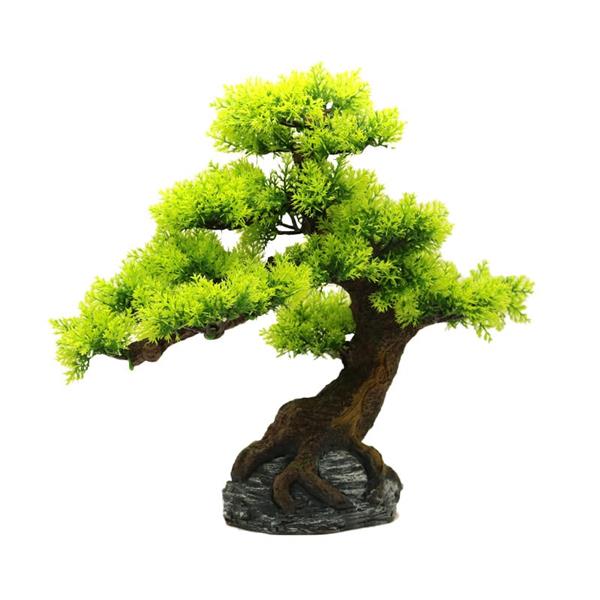 Grote foto bonsaiboom 34cm aquariumdecoratie as 210 dieren en toebehoren vissenkommen