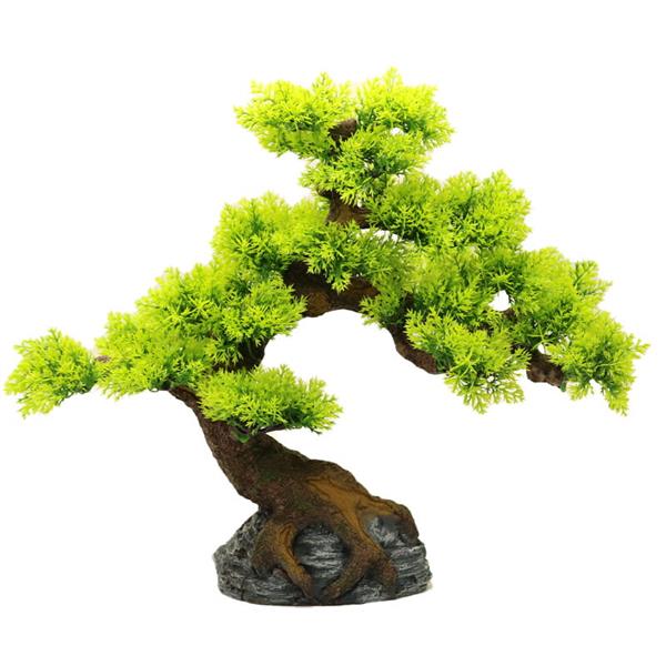 Grote foto bonsaiboom 34cm aquariumdecoratie as 210 dieren en toebehoren vissenkommen