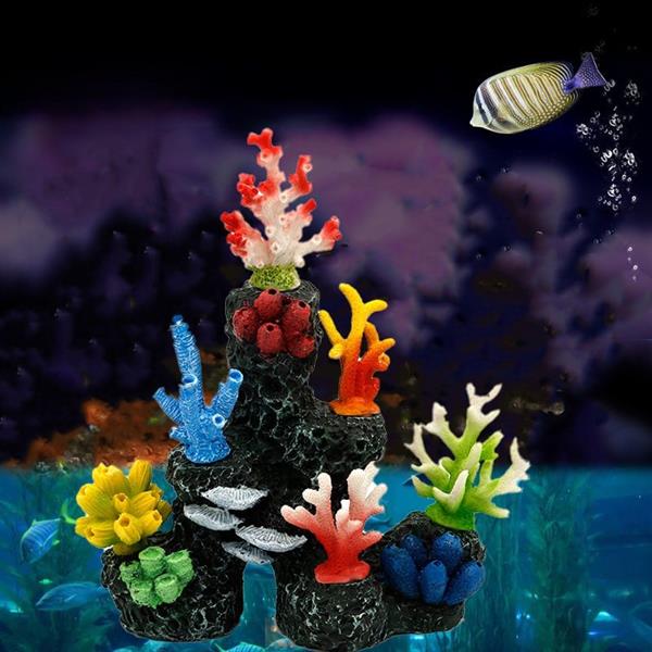 Grote foto aquariumdecoratie kunst koraal as 215 dieren en toebehoren vissenkommen