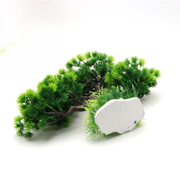 Grote foto bonsaiboom 35cm aquarium decoratie as 220 dieren en toebehoren vissenkommen