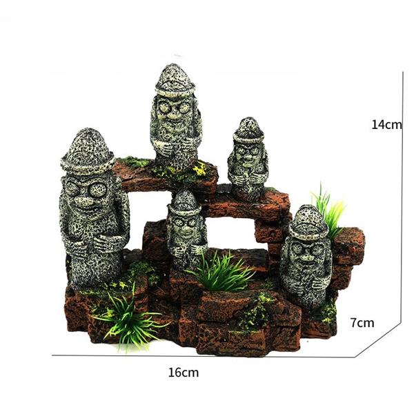 Grote foto groep fantasiefiguren 14cm aquariumdecoratie as 231 dieren en toebehoren vissenkommen