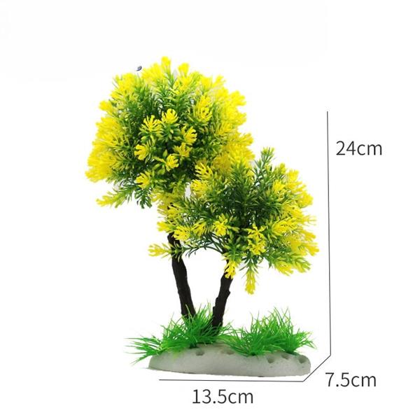 Grote foto bonsaibomen 24cm aquariumdecoratie as 254 dieren en toebehoren vissenkommen