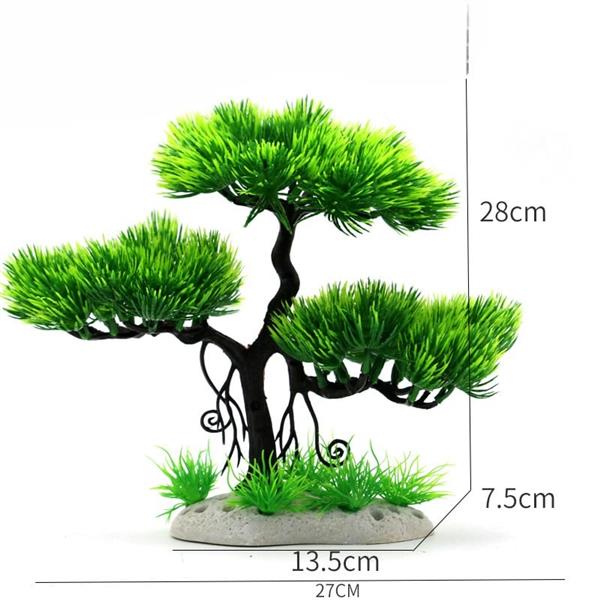 Grote foto bonsaiboom 28 cm aquariumdecoratie as 259 dieren en toebehoren vissenkommen