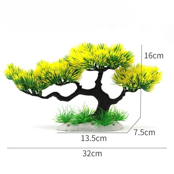 Grote foto bonsaiboom 16cm aquariumdecoratie as 262 dieren en toebehoren vissenkommen