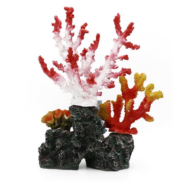 Grote foto kunstkoraal 27 cm aquariumdecoratie as 265 dieren en toebehoren vissenkommen