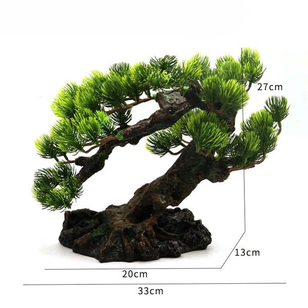 Grote foto bonsaiboom 27 cm aquariumdecoratie as 279 dieren en toebehoren vissenkommen