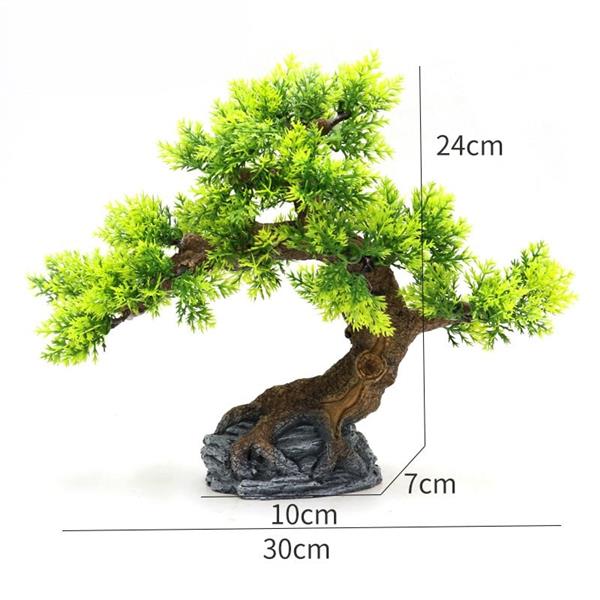 Grote foto bonsaiboom 24cm aquariumdecoratie as 305 dieren en toebehoren vissenkommen