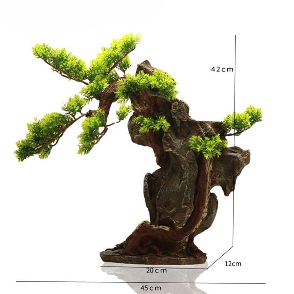 Grote foto bonsaiboom 42cm aquariumdecoratie as 307 dieren en toebehoren vissenkommen