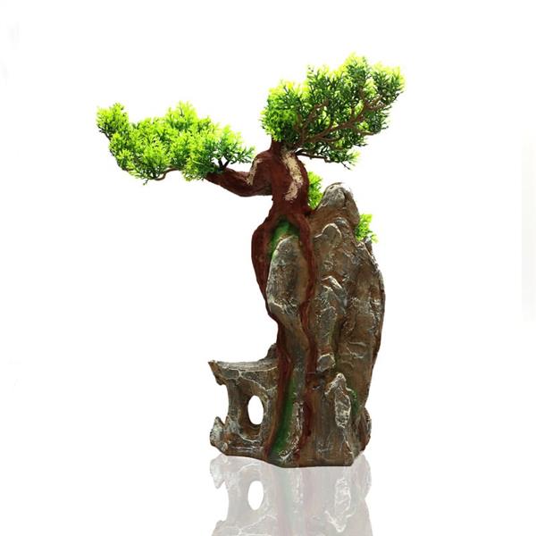 Grote foto bonsaiboom 40 cm aquariumdecoratie as 308 dieren en toebehoren vissenkommen