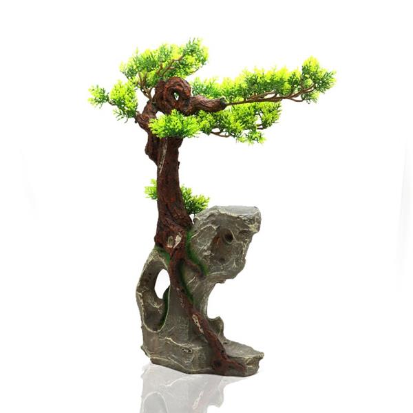 Grote foto bonsaiboom 45cm aquariumdecoratie as 309 dieren en toebehoren vissenkommen