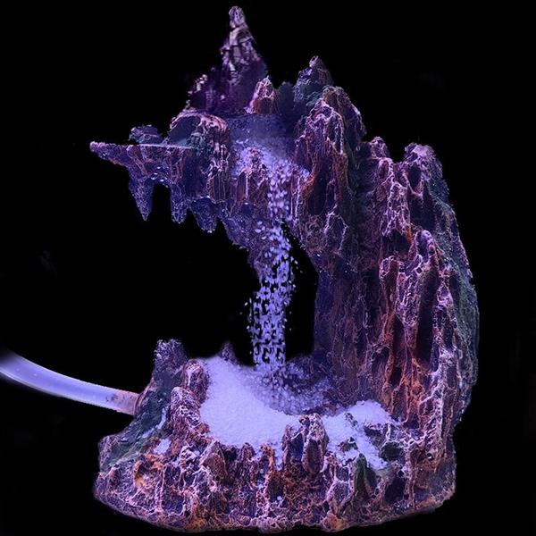 Grote foto overhangende rots met waterval 31cm aquariumdecoratie as 311 dieren en toebehoren vissenkommen
