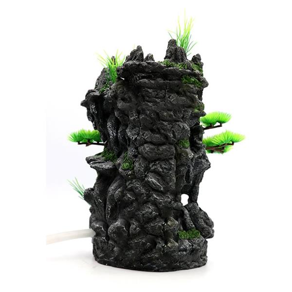 Grote foto rots met waterval 29 cm aquariumdecoratie as 312 dieren en toebehoren vissenkommen