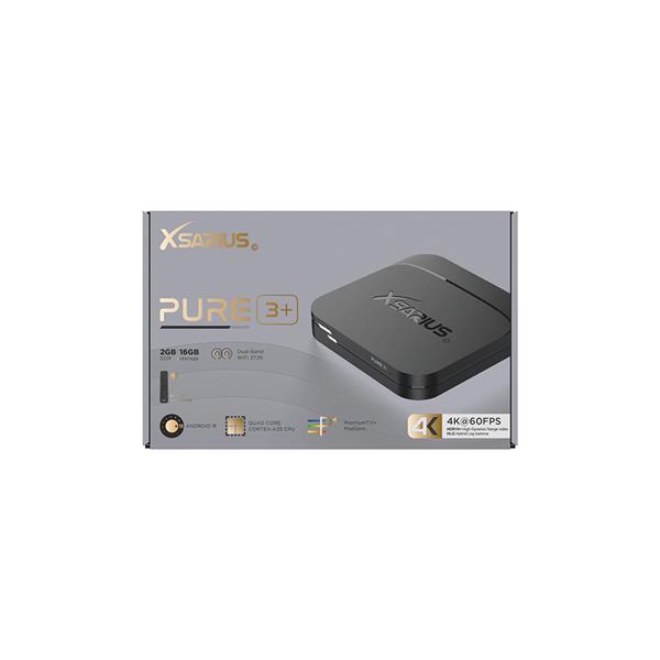 Grote foto xsarius pure 3 plus android iptv set top box telecommunicatie zenders en ontvangers