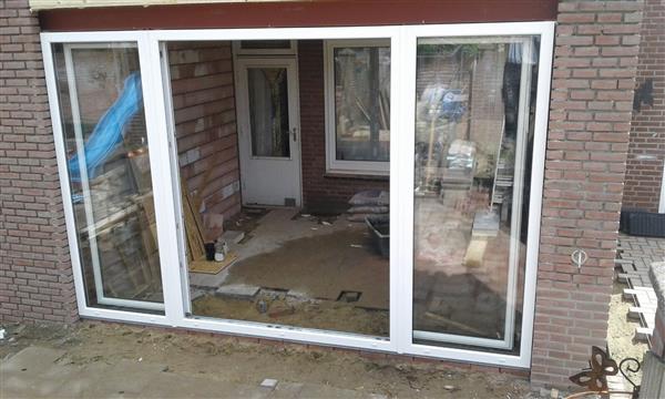 Grote foto 4 delige schuifpuien wit kunststof 5000 x 2100 doe het zelf en verbouw kozijnen en schuifpuien