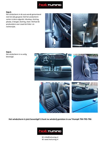 Grote foto windscherm triumph tr4 tr6 auto onderdelen overige auto onderdelen