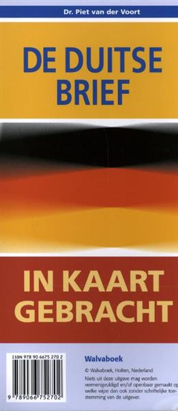 Grote foto de duitse brief in kaart gebracht boeken overige boeken