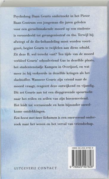 Grote foto een beest met twee lichamen boeken overige boeken