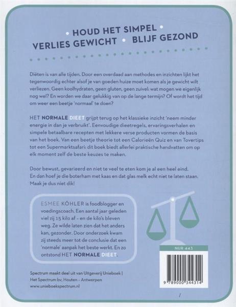 Grote foto het normale dieet boeken kookboeken