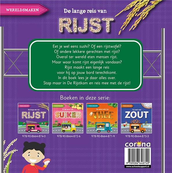 Grote foto de lange reis van rijst wereldsmaken boeken overige boeken
