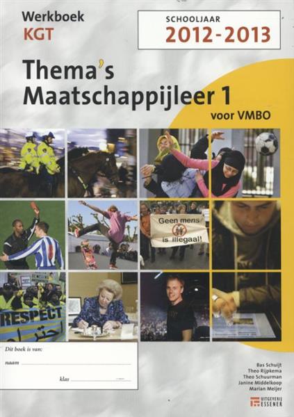 Grote foto werkboek 1 vmbo kgt 2012 2013 thema maatschappijleer voor vmbo kgt niveau boeken overige boeken