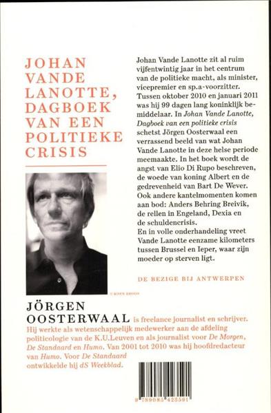Grote foto johan vande lanotte dagboek van een politieke crisis boeken overige boeken